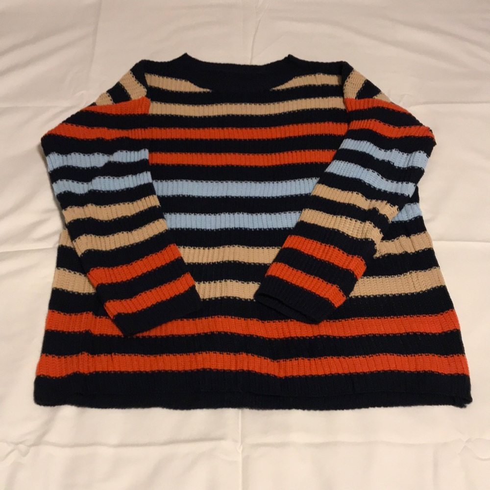 Oversized striped sweater